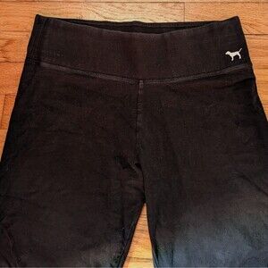 VS pink black full length retro plain leggings